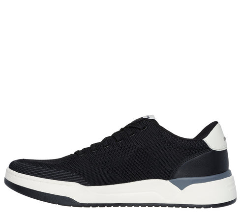 Pantofi sport, barbati, SKECHERS RELAXED FIT CORLISS DORSET 210793-BLK negru, textil